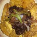 El cooksnap de Tavarez Wilton cuando hizo Bistec Encebollado (a mi estilo).