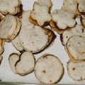 El cooksnap de Valentina Re cuando hizo Alfajores de almendra.