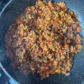 El cooksnap de loidamanz cuando hizo Arroz integral "boloñesa".