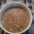 El cooksnap de Martin Uribe cuando hizo Lentejas cremosas con chorizo.