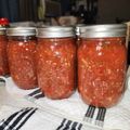 Kristal Workman's cooksnap of when they made Salsa, canned.