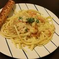 benbarcomb's cooksnap of when they made Shrimp Scampi with Linguini.
