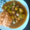 El cooksnap de pam cuando hizo Carne de puerco en chile pasilla.