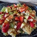 Fakhra Rubab's cooksnap of when they made Fruit Chaat 🍏🍋🍌🍓.