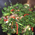 El cooksnap de La Cocina de Caro 👩🏼‍🍳🍽🍸 cuando hizo Salteado de kale y pimientos.