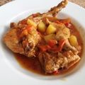 El cooksnap de Jana Brunovska cuando hizo Conejo guisado con verduritas.