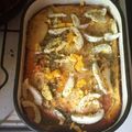 El cooksnap de Reina Godoy cuando hizo Mil hojas de papa, rellena con jamón y queso.
