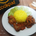 Cooksnap dari Septi ST untuk resep 262. Nasi Tumpeng (Nasi Kuning Harum Gurih) #MasakSekeluarga