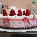 El cooksnap de Brian06 cuando hizo Cheesecake de frutillas.
