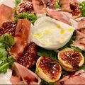 El cooksnap de Mara cuando hizo Ensalada de brevas, burrata y jamón ibérico.