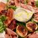 El cooksnap de Mara cuando hizo Ensalada de brevas, burrata y jamón ibérico.