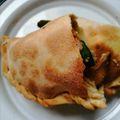 El cooksnap de Bibi García cuando hizo Calzone de pepperoni y queso.