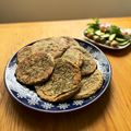 Liam's cooksnap of when they made Zaatar and cheese wholemeal pancakes - Best Sunday Breakfast 💥🥞.