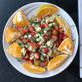 El cooksnap de vivirram cuando hizo Ensalada de fresas, cohombro y queso.