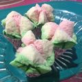 Cooksnap dari Elysa untuk resep Bolu Kukus (Mekar) Semangka 1 Telur - All in One Methode