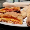 El cooksnap de evita cuando hizo Pizza calzone de salami con champiñones.