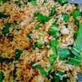 Cooksnap Norashikin Rahmat semasa beliau membuat Nasi goreng ekspress.