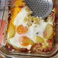 El cooksnap de Silvia Sas cuando hizo Huevos, patatas y bacon al horno.