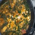 El cooksnap de Alberto Giménez cuando hizo Potaje de garbanzos con bacalao y espinacas.