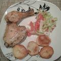 El cooksnap de carmen Araoz cuando hizo Pollo con papas al horno.