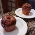 El cooksnap de Jorge Celi cuando hizo Manzanas al horno con frutos secos al ron.