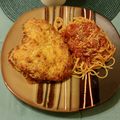 anadeauloveday's cooksnap of when they made Awesome Chicken Parm!.