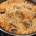 El cooksnap de sualja cuando hizo 49. Fideos a la cazuela con costillas.