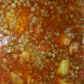 El cooksnap de "Cocina con Celi" cuando hizo Lentejas con curry y clavo.