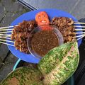 Cooksnap dari Metta Surya untuk resep Sate Jamur Tiram Bumbu Kacang