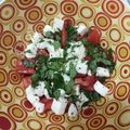El cooksnap de Nuria cuando hizo Carpaccio de tomate de la huerta con mozzarella.