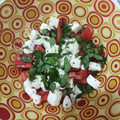 El cooksnap de Nuria cuando hizo Carpaccio de tomate de la huerta con mozzarella.