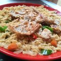 khadijah yusuf's cooksnap of when they made Simple noodles da scrambled egg.
