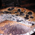 chikismanrriquez's cooksnap of when they made Oreo cookie cheesecake.