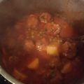 El cooksnap de Betina Villanueva cuando hizo Estofado de albóndigas.