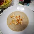 El cooksnap de Javier Rodríguez Genet cuando hizo Crema de setas y patatas con picatostes.