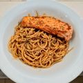 Cooksnap dari Iteung untuk resep Asian Spicy Garlic Spaghetti