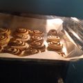 El cooksnap de Carolina Bardesio cuando hizo Rolls de Canela.