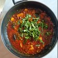 Davda Bhavana's cooksnap of when they made ચણા બટેટા નુ સાક.