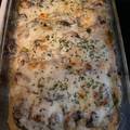 Keith & Tiffani Bly's cooksnap of when they made Chicken spinach and mushroom low carb oven dish.