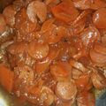El cooksnap de Carina Cardozo cuando hizo Cazuela de salchichas vegetarianas.