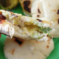 El cooksnap de Kristen Solis cuando hizo Arepa Reina pepiada.