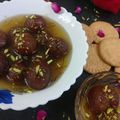 Parul Manish Jain का कुकस्नैप जब उन्होंने बिस्कुट गुलाब जामुन (Biscuit gulab jamun recipe in Hindi) बनाया था।