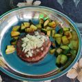La cooksnap de Juanmi cuando cocinó Calabacín salteado con queso y hamburguesa