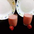 Sudipa Gope's cooksnap of when they made Strawberry Milkshake.