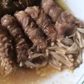 Cooksnap dari Sarah Fadillah untuk resep Sliced Beef with Enoki Mushrooms (simple)
