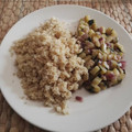 El cooksnap de Pablo Dominguez Morales cuando hizo Quinoa con calabacín.