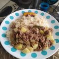 El cooksnap de Damaris Paramo cuando hizo Carne molida con papa.