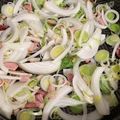 El cooksnap de Leonardo Mendizábal cuando hizo Tarta de puerro, cebolla, queso y panceta.