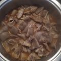 El cooksnap de Tonysantos cuando hizo Pulpo de tierra (orejas de cerdo aliñadas).