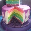 Cooksnap dari Hamida Sinaga untuk resep Rainbow Birthday Cake Kukus